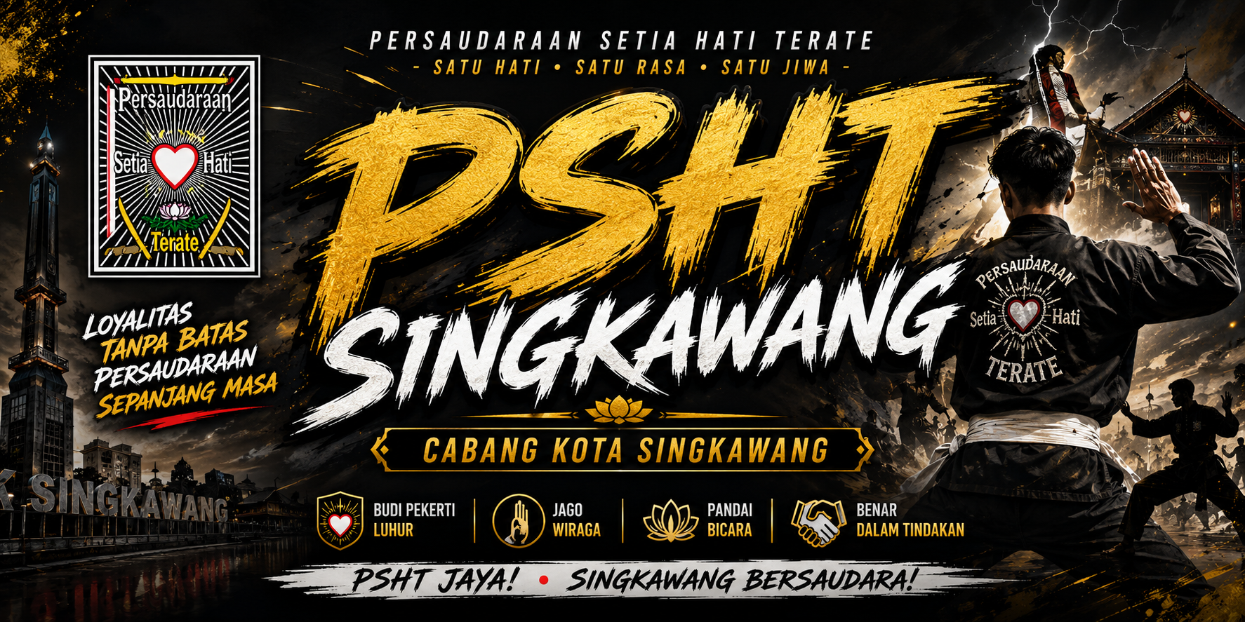Kegiatan Pencak Silat PSHT Singkawang Kalimantan Barat